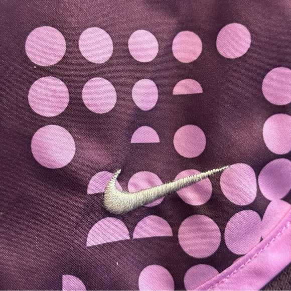 Women’s Nike Size L Purple Dots Running Shorts. Inseam 3”. Notes - Picture 4 of 8